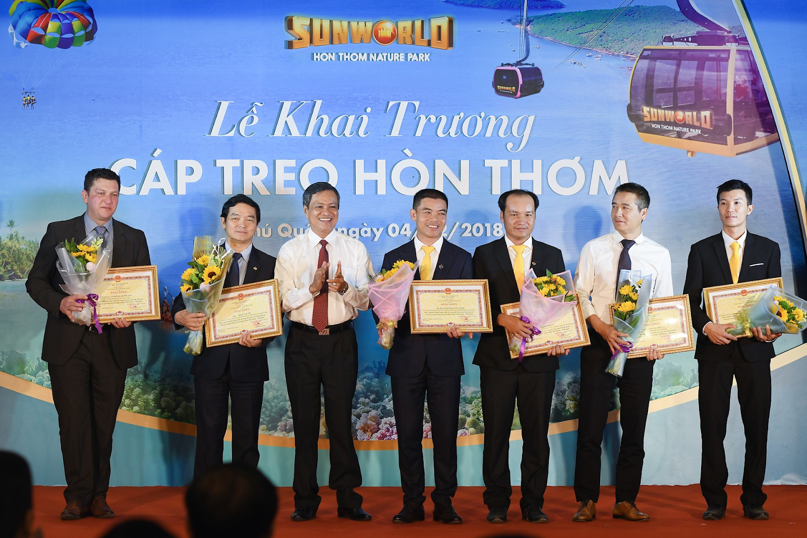 Lễ khánh thành cáp treo Hòn Thơm vào ngày 04/02/2018