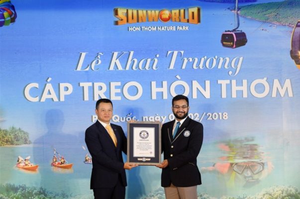 Kỷ lục guinness hòn thơm cáp treo