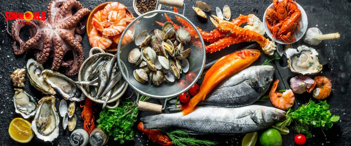 Hải sản ở Cát Bà rất tươi ngon 